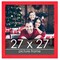 Square Classic Modern Red Picture Frame - UV Acrylic, Foam Board Backing, Hanging Hardware
